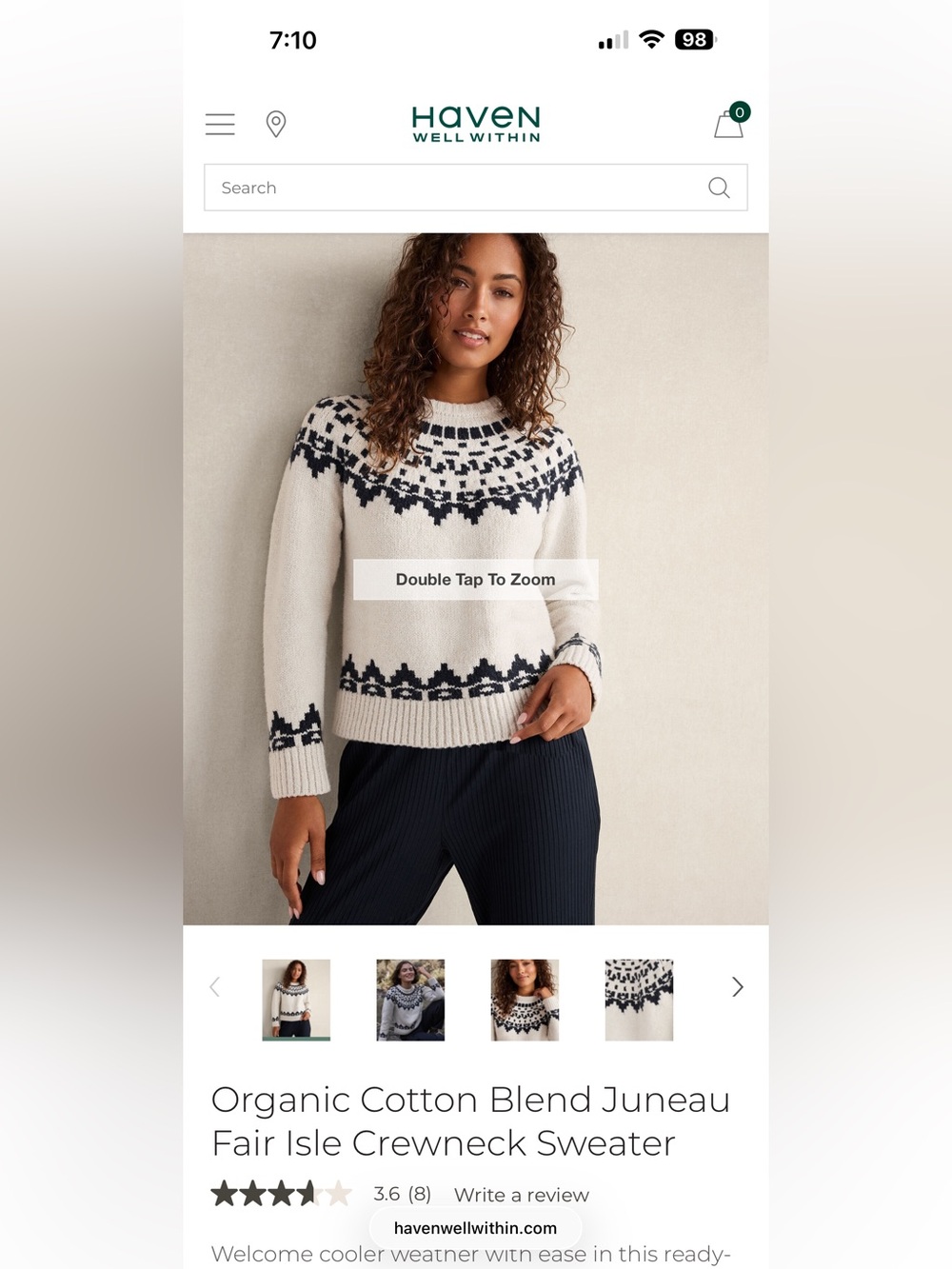 Haven Well Within Juneau Fair Isle Sweater